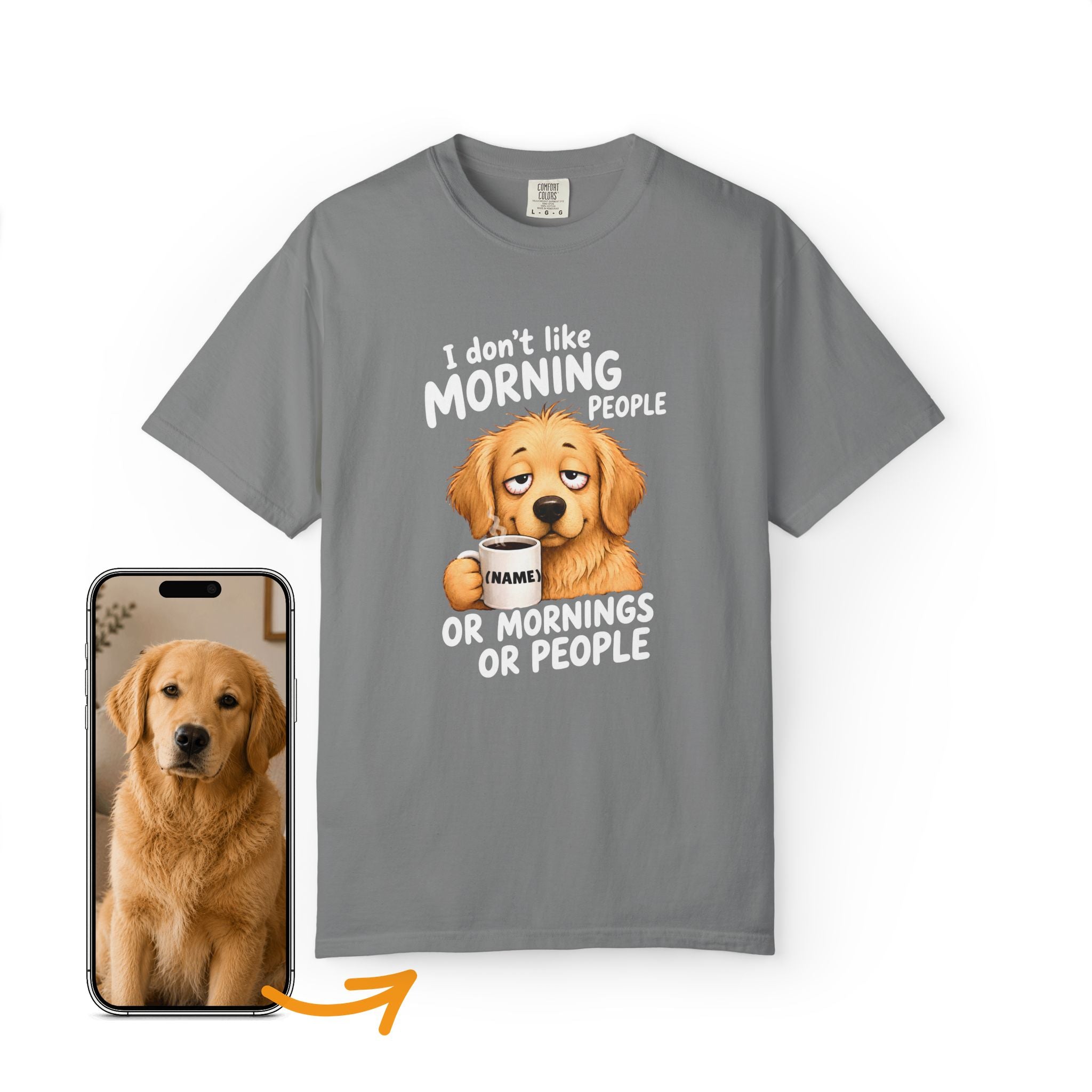 Custom Dog Shirt Morning People