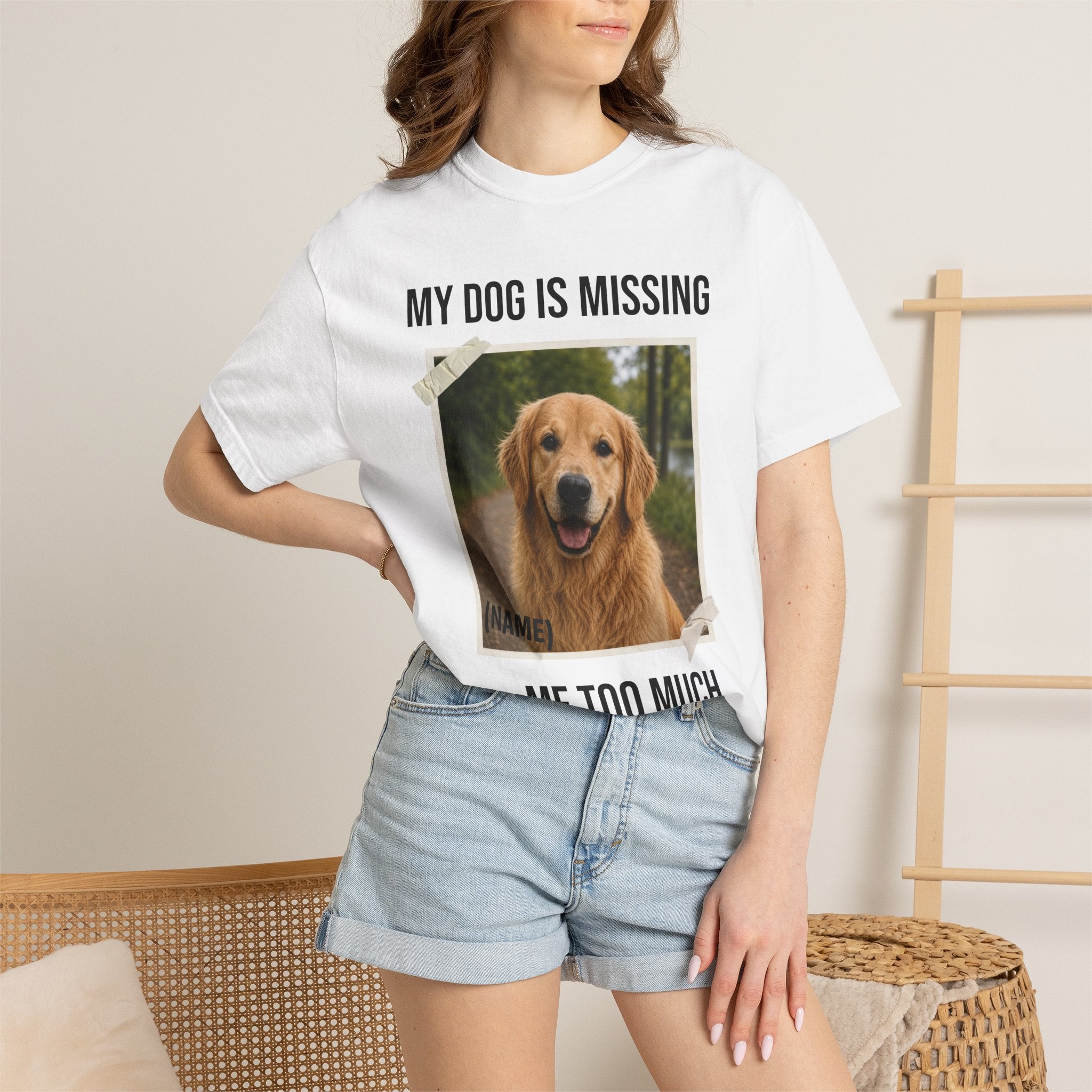 Custom Dog Shirt Missing Me