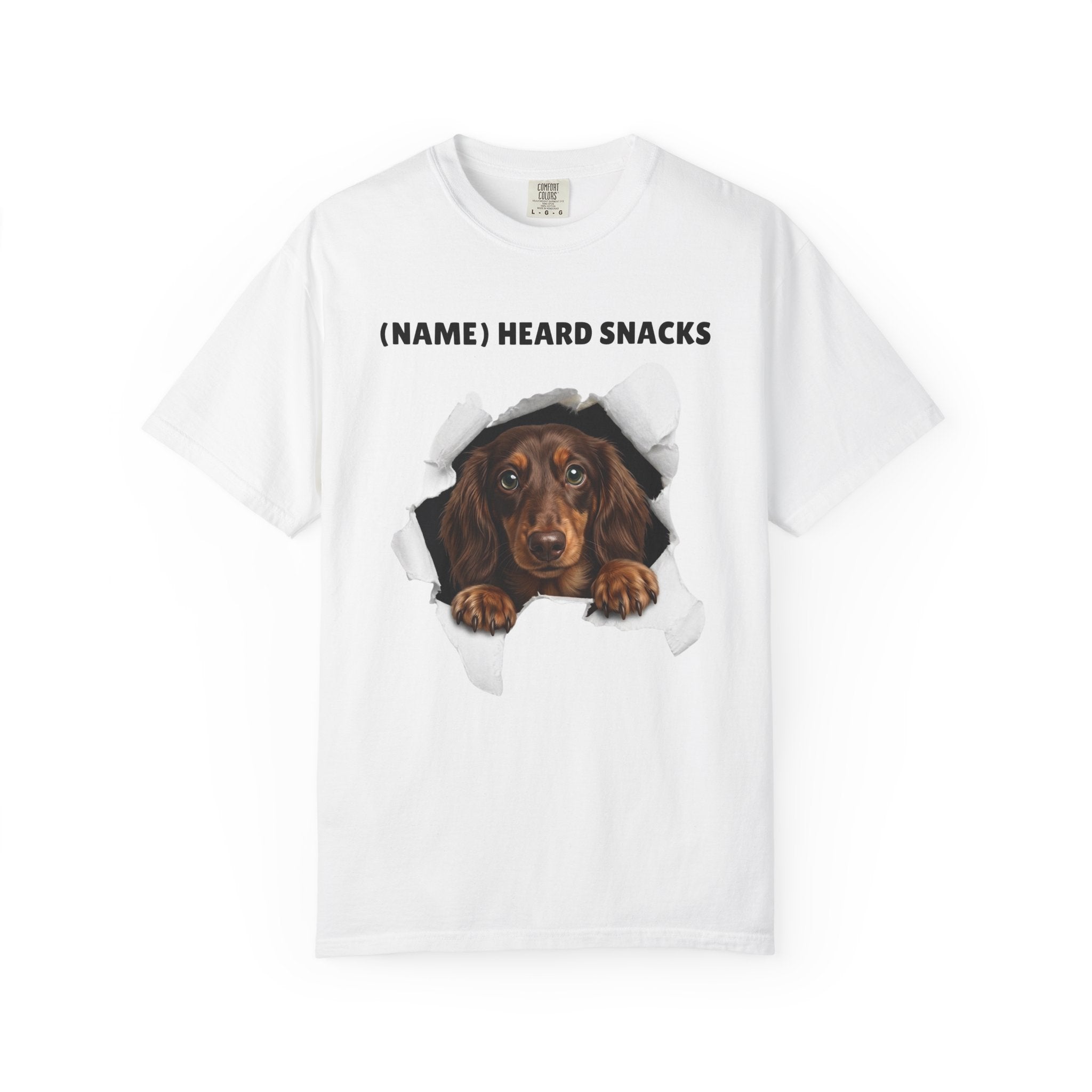 Custom Dog Shirt Peek Through