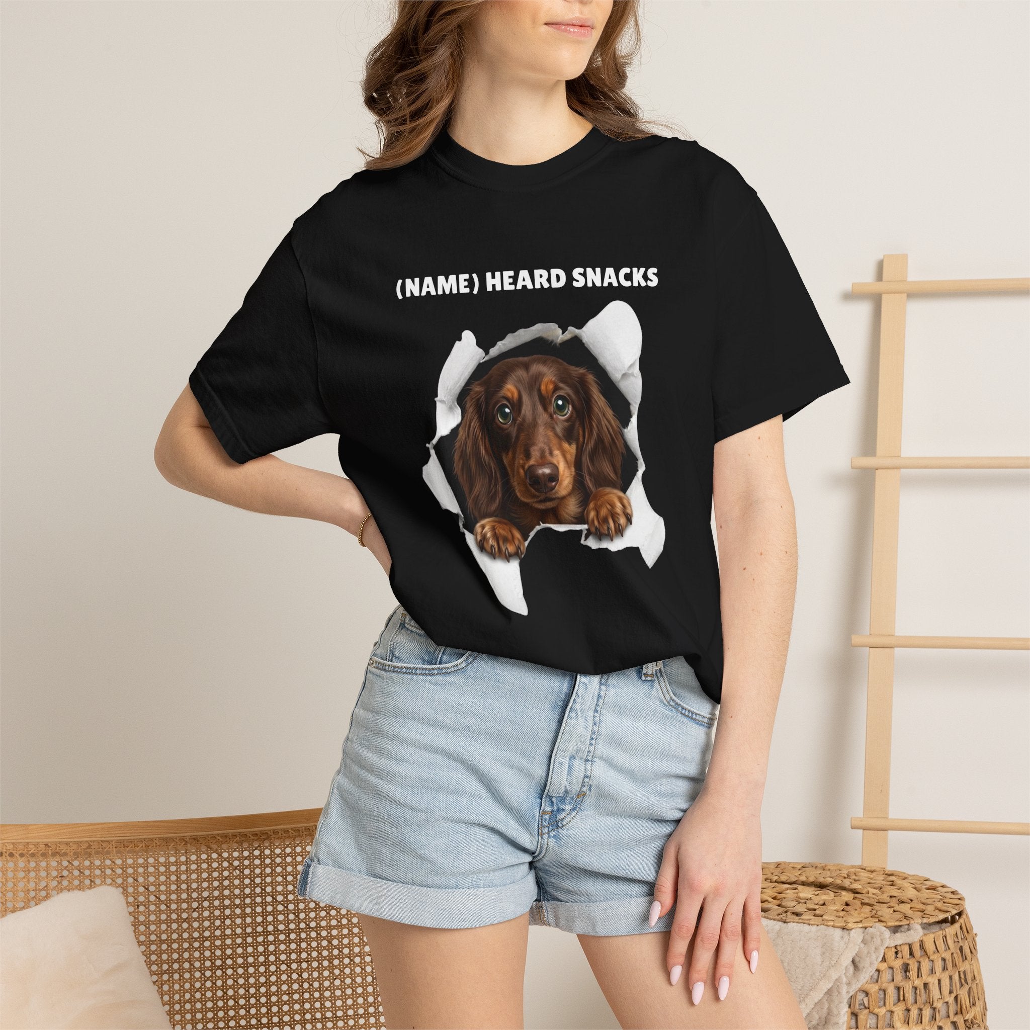 Custom Dog Shirt Peek Through
