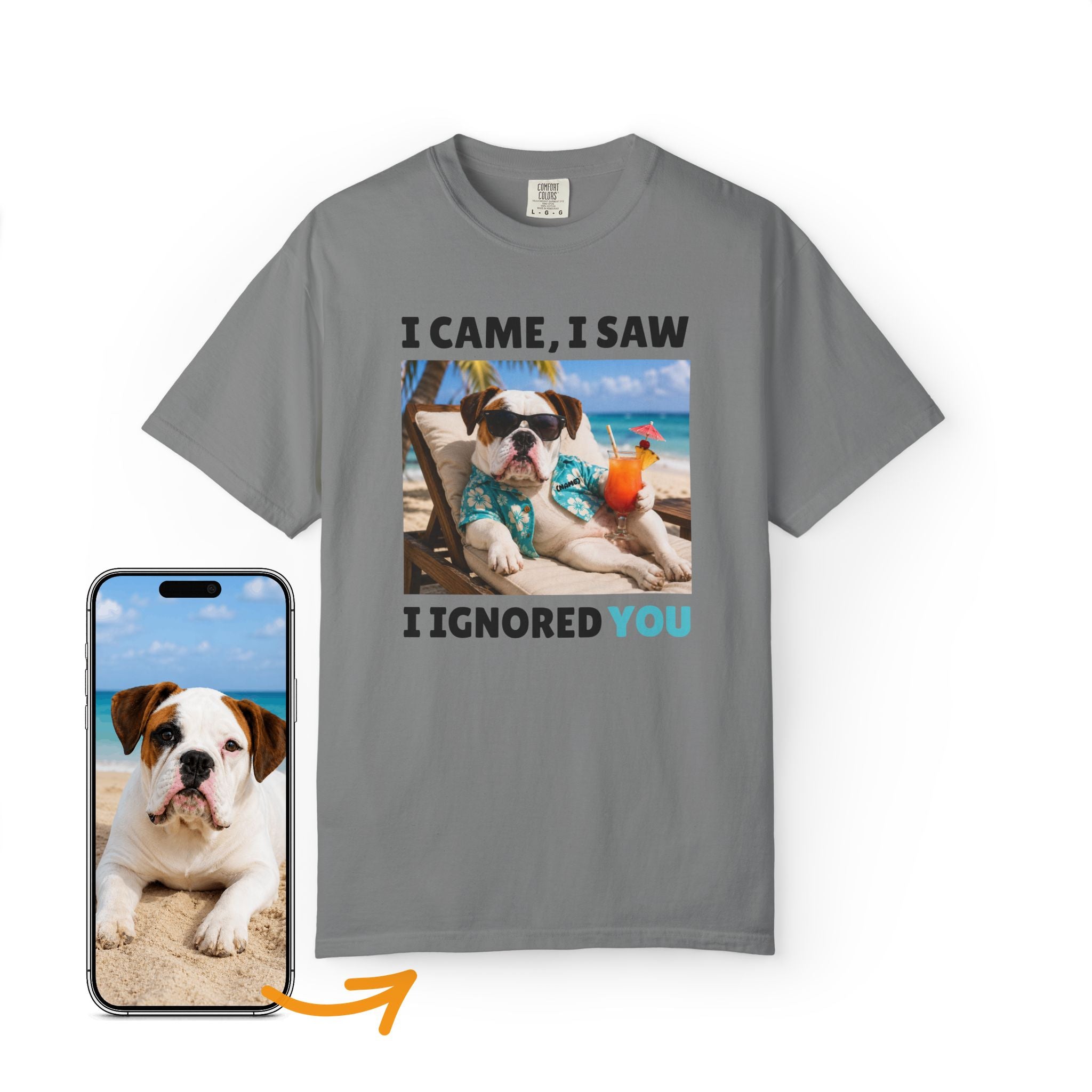 Custom Dog Shirt Beach Vacation