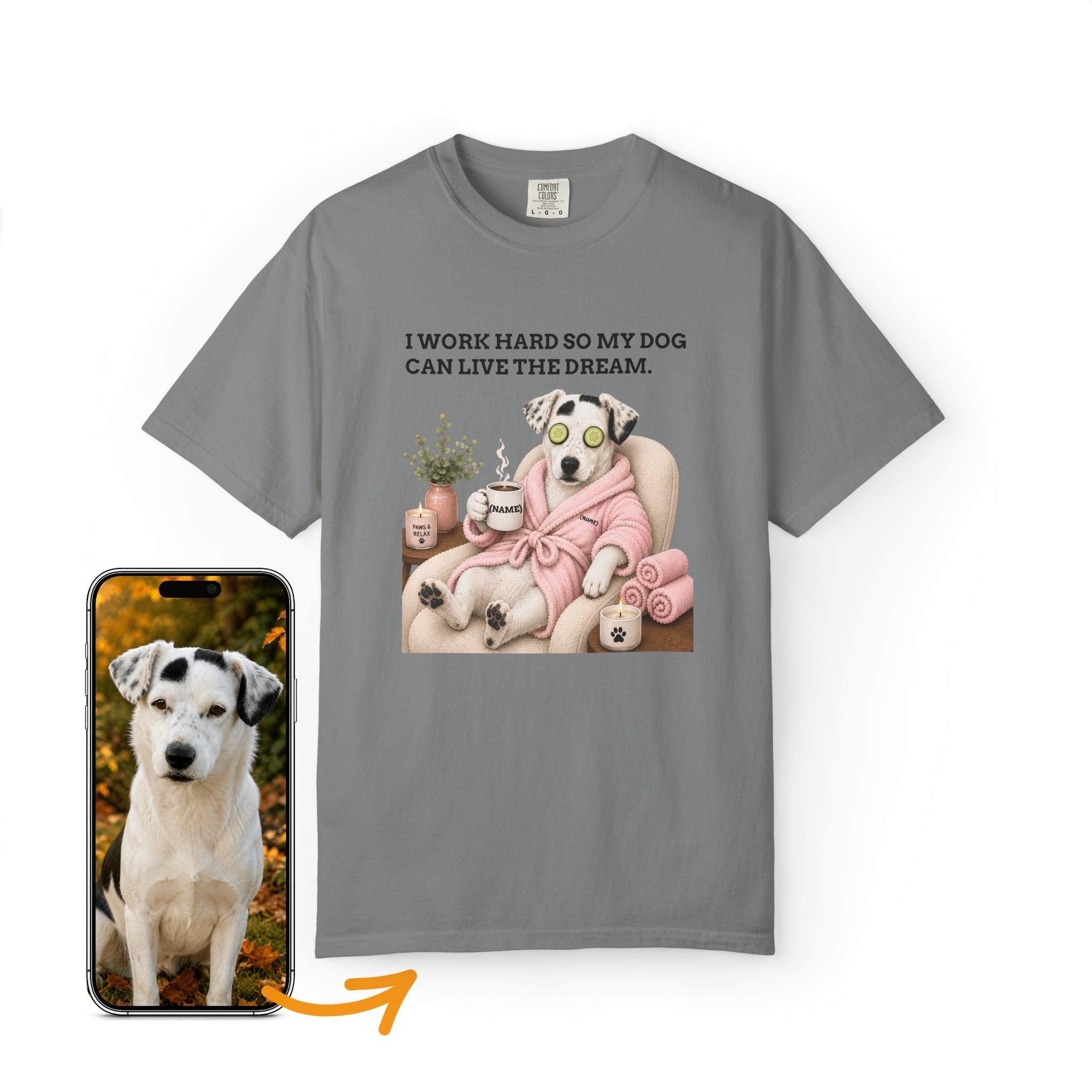 Custom Dog Shirt Spa Day