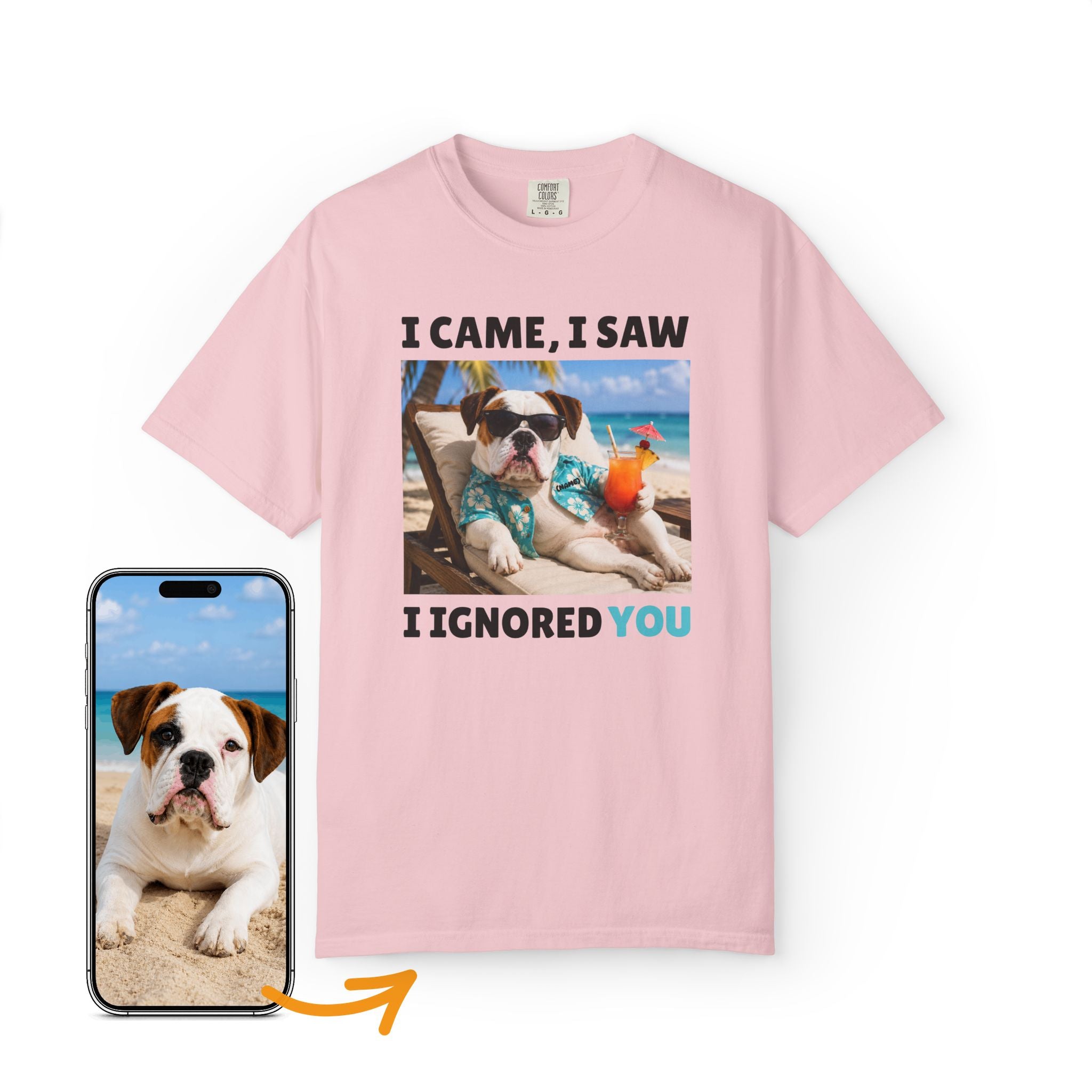 Custom Dog Shirt Beach Vacation