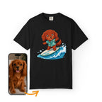 Custom Dog Shirt Surfing