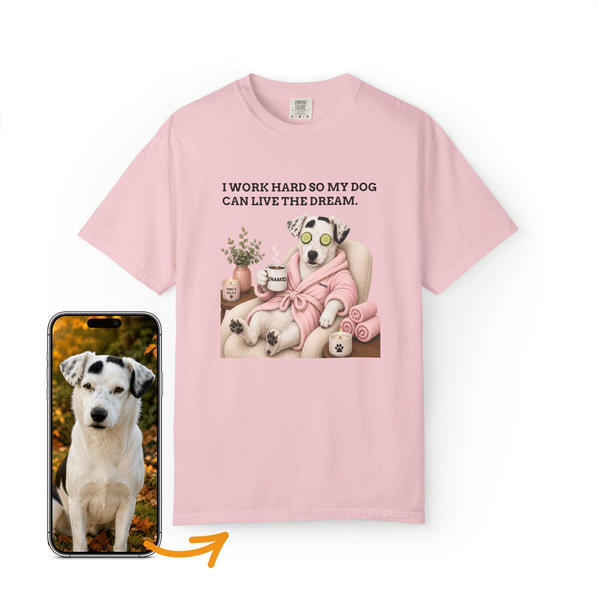 Custom Dog Shirt Spa Day