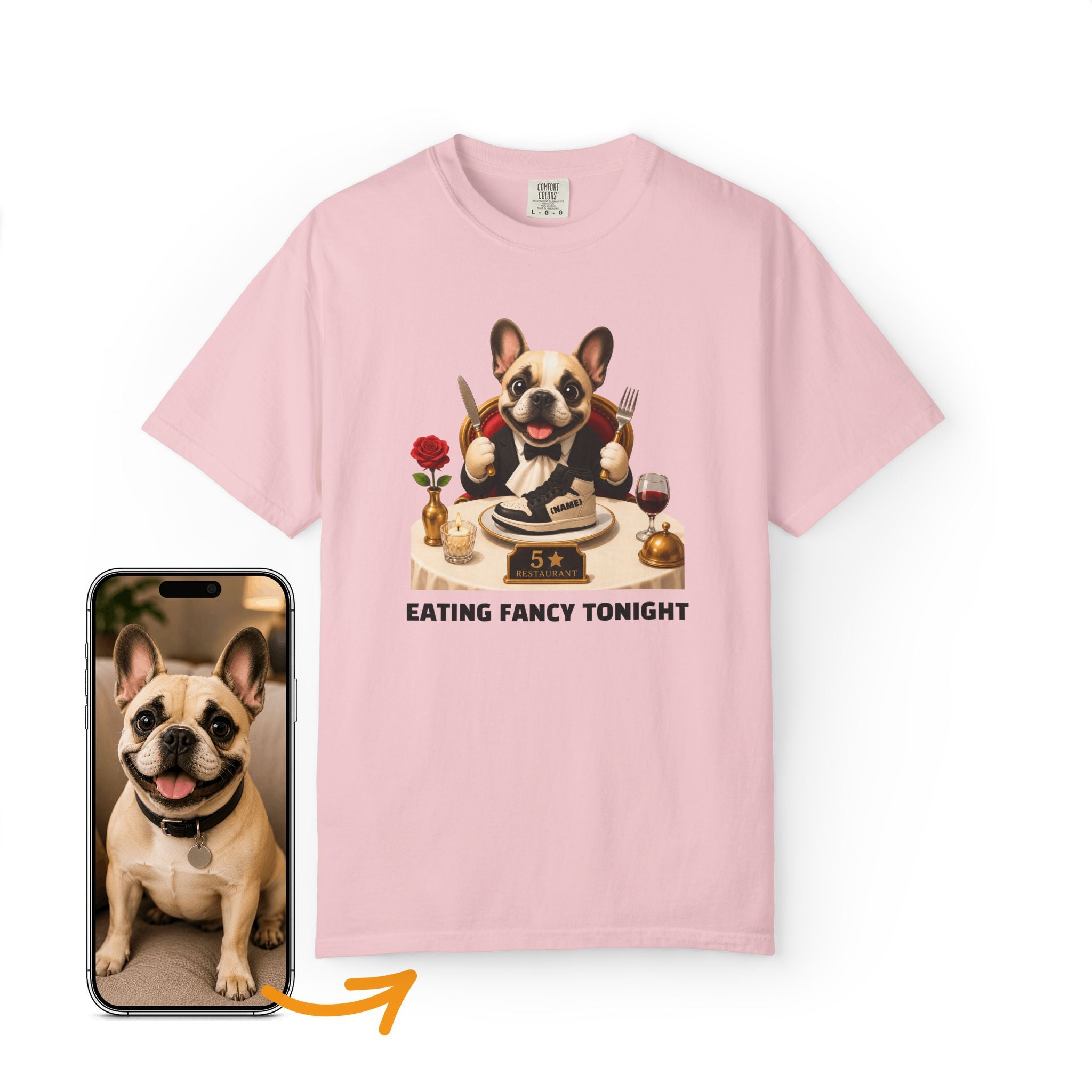 Custom Dog Shirt Fancy Restaurant