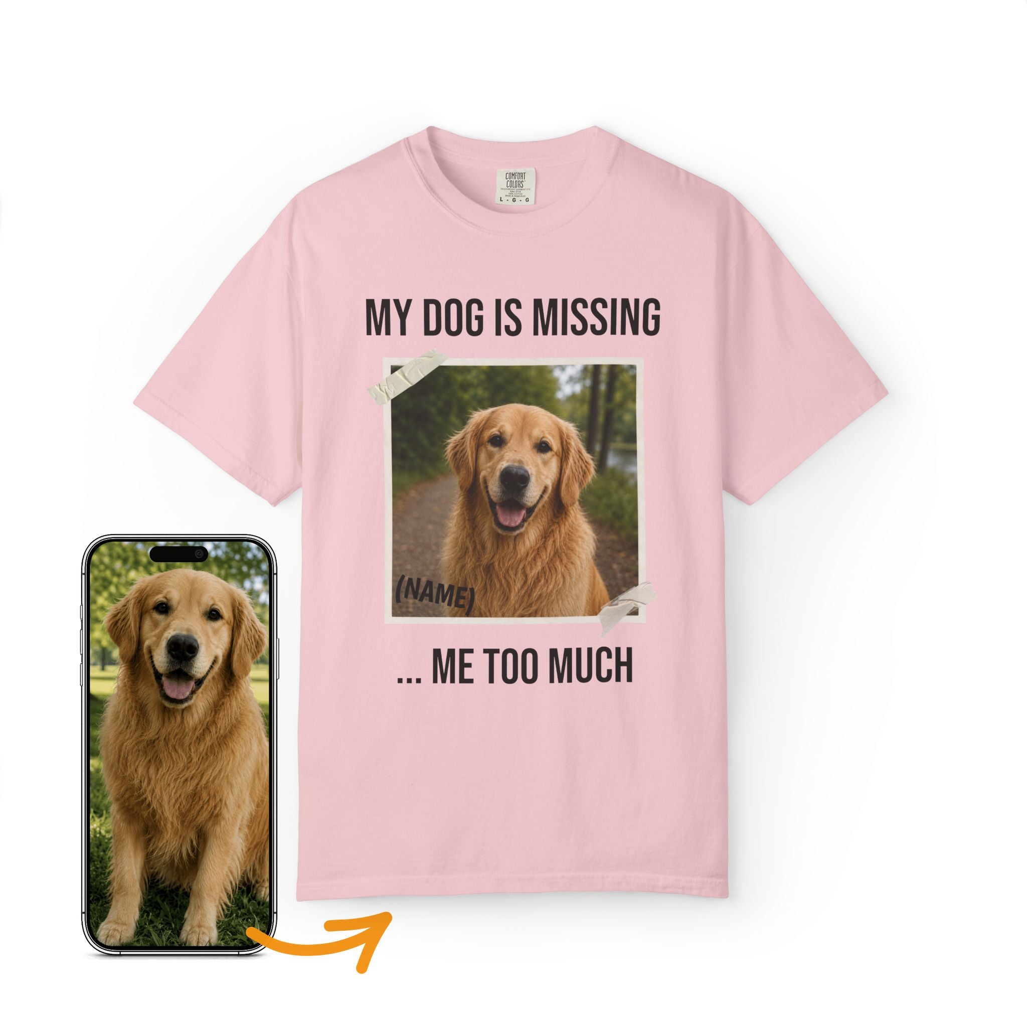 Custom Dog Shirt Missing Me