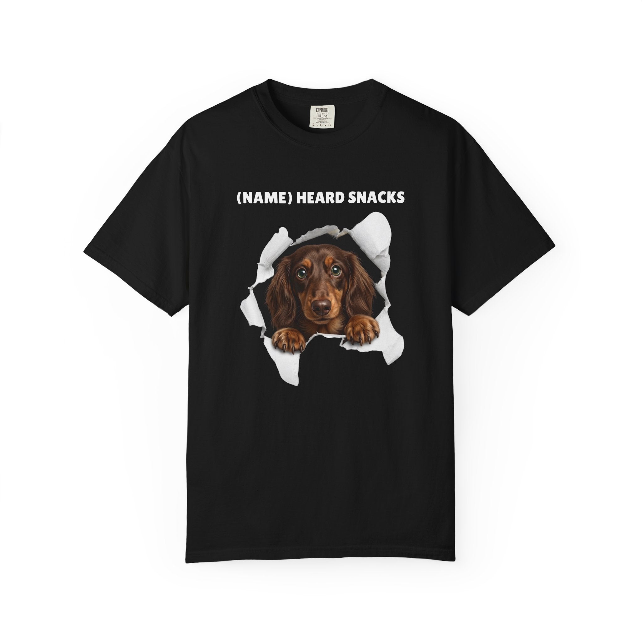 Custom Dog Shirt Peek Through