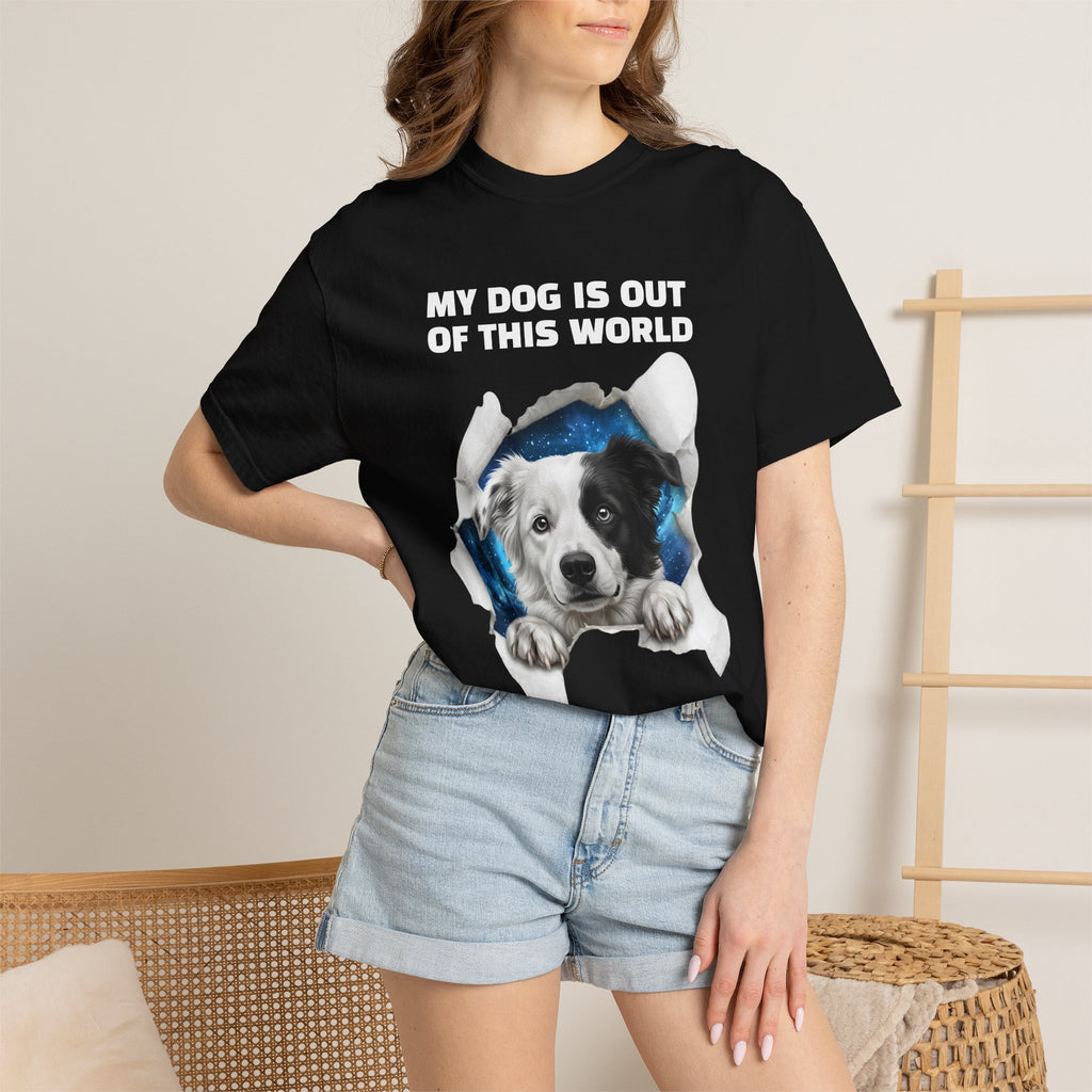 Custom Dog Shirt Peek Through Space