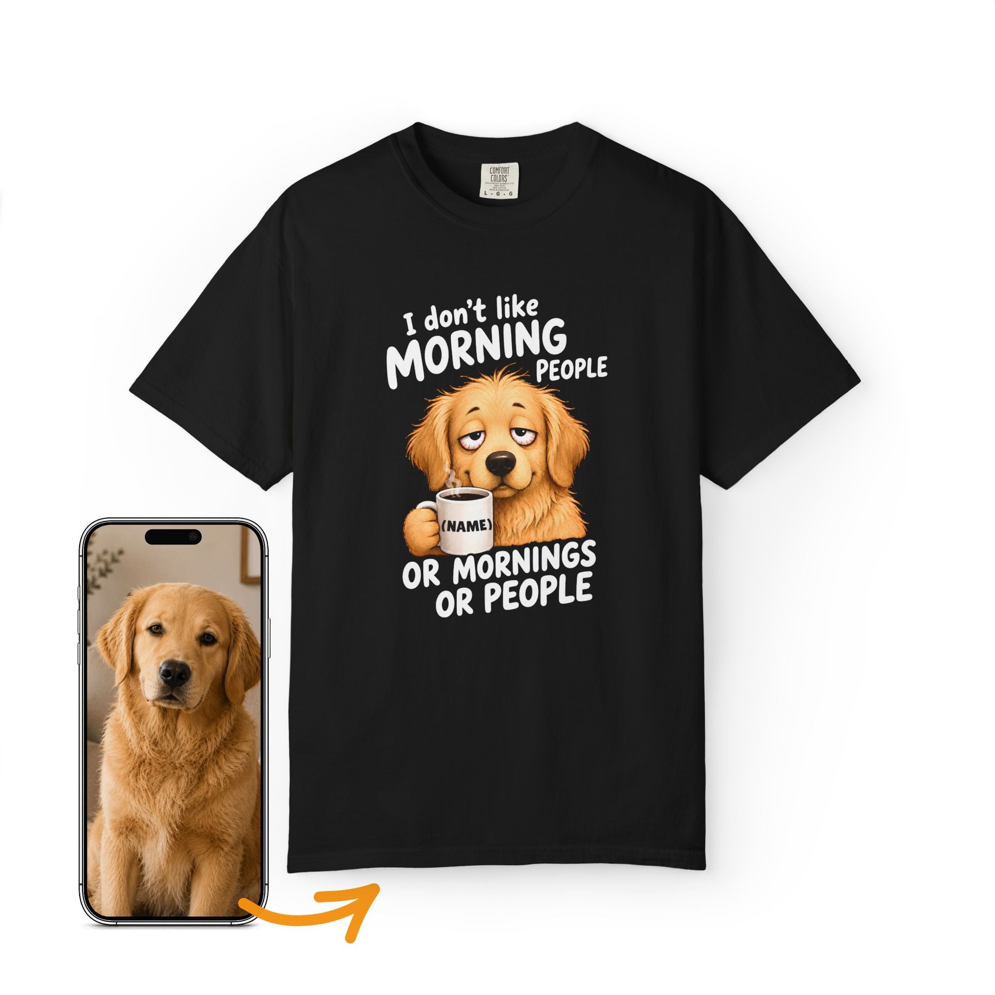 Custom Dog Shirt Morning People