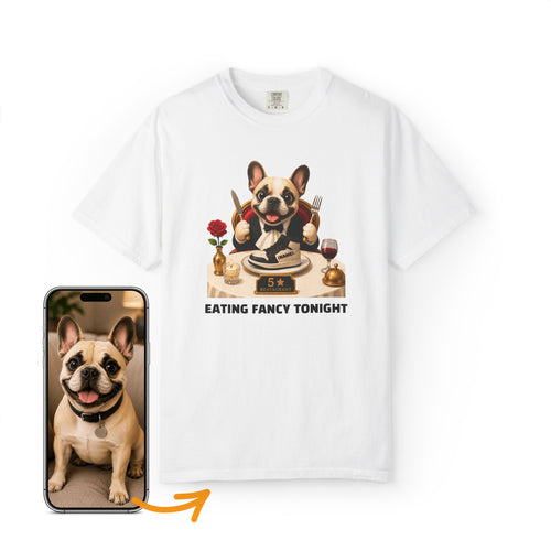 Custom Dog Shirt Fancy Restaurant