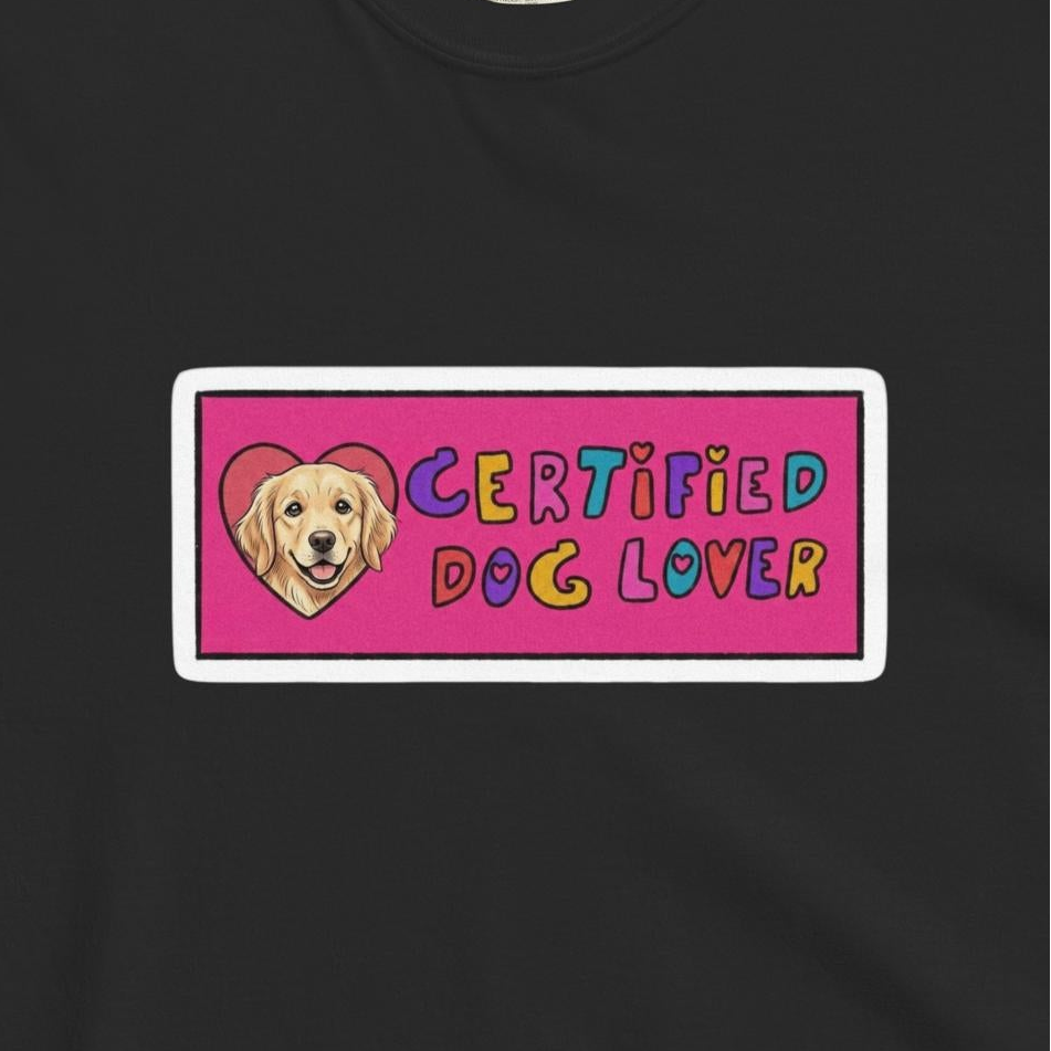 Custom Dog Shirt Certified Dog Lover