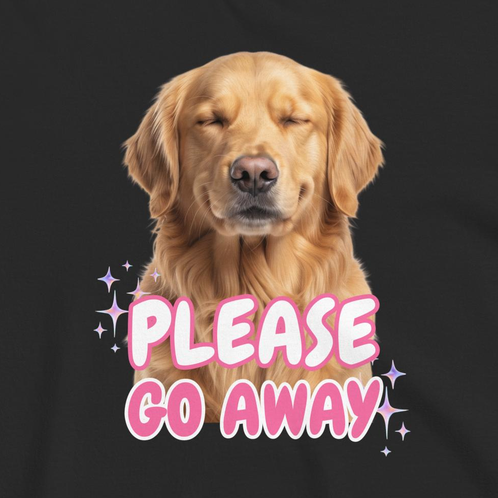 Custom Dog Shirt Please Go Away