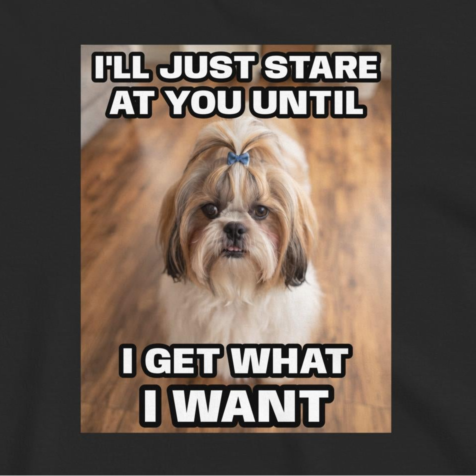 Custom Dog Shirt I Will Just Stare At You
