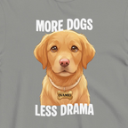 Custom Dog Shirt More Dogs Less Drama