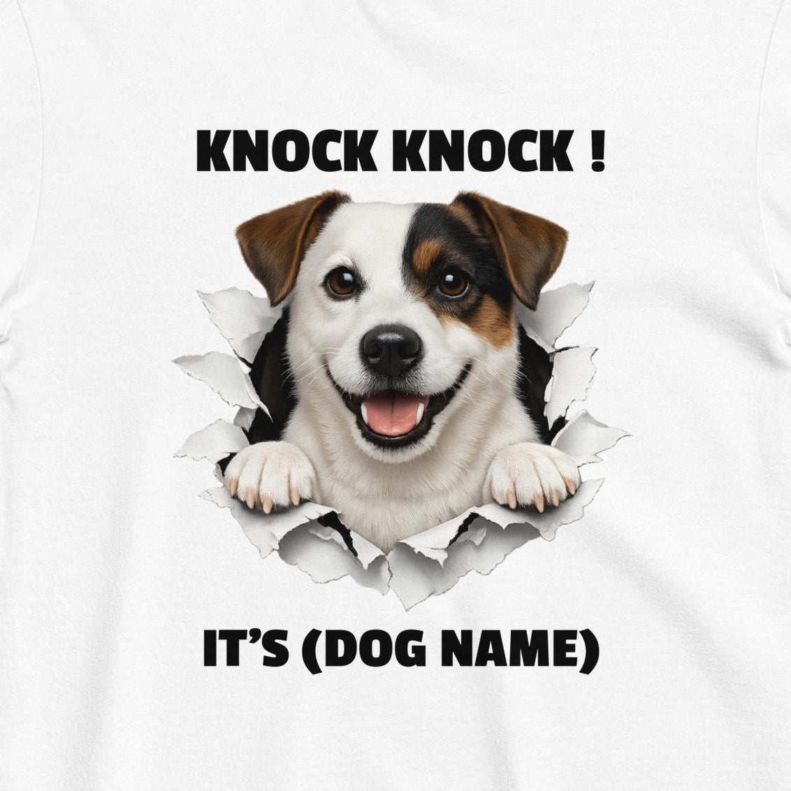 Custom Dog Shirt Knock Knock