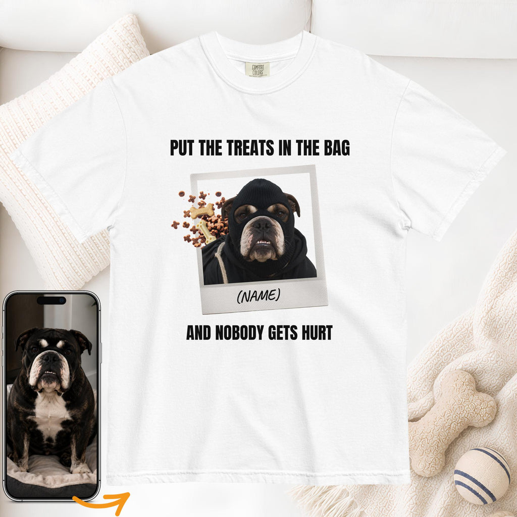 Custom Dog Shirt Put The Treats In The Bag