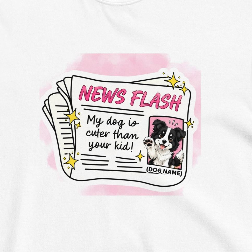 Custom Dog Shirt News Flash