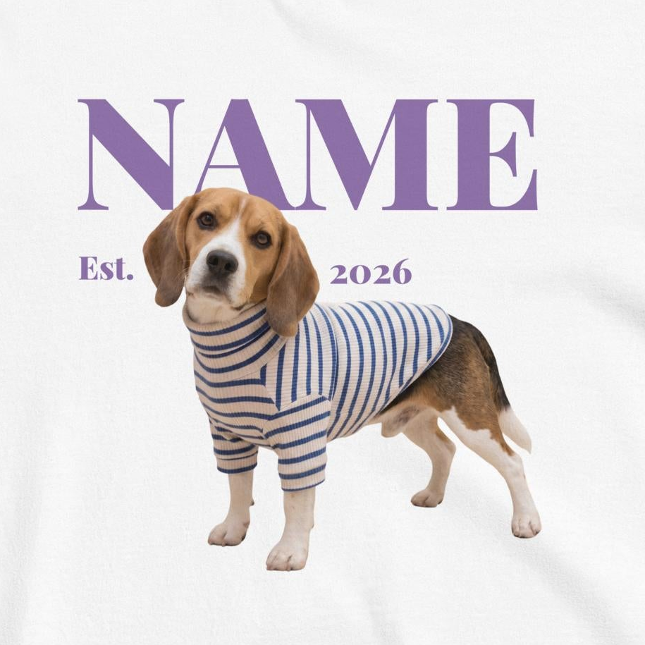 Custom Dog Shirt Main Character Purple